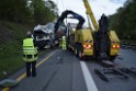 VU Gefahrgut LKW umgestuerzt A 4 Rich Koeln Hoehe AS Gummersbach P540